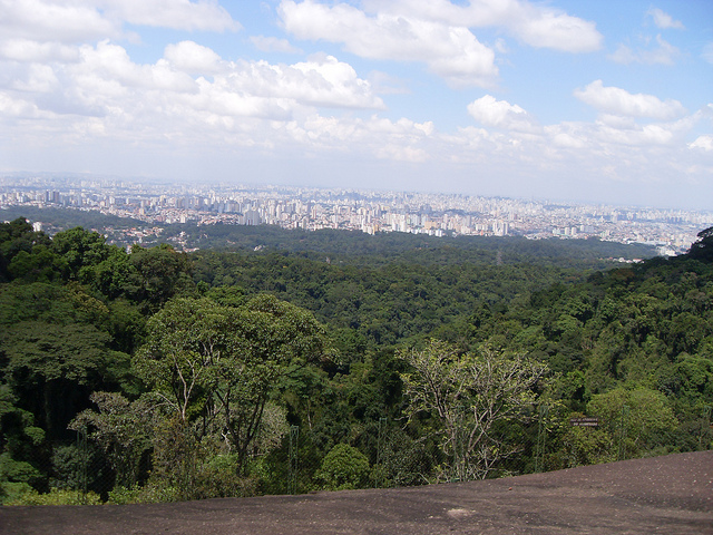 Vista de São Paulo na Pedra Grande