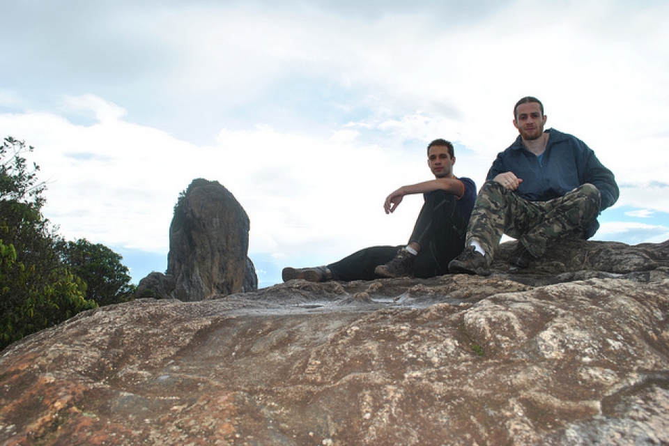 Rodrigo e Daniel na Pedra do Bauzinho