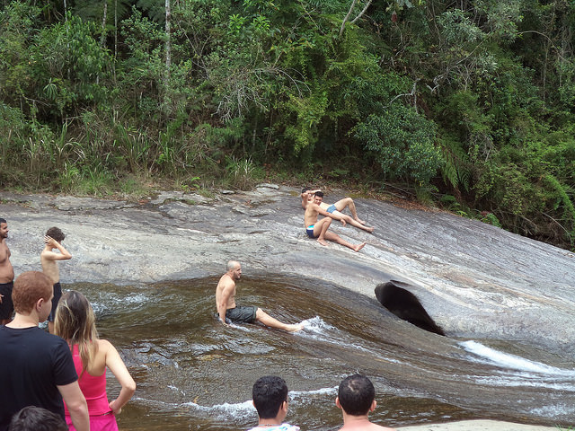 Renan na Cachoeira do Escorrega