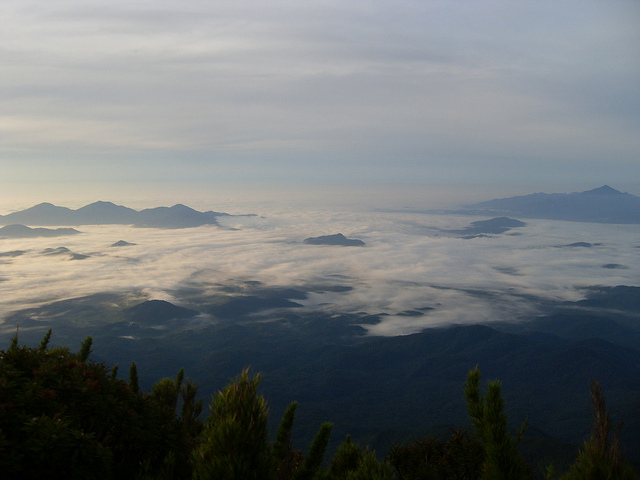 Vista de cima do cume do Pico Paraná