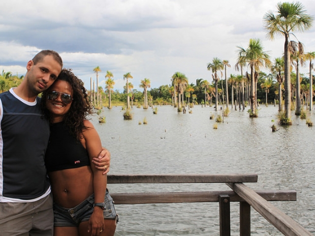 Rosana e eu na Lagoa das Araras - Nobres