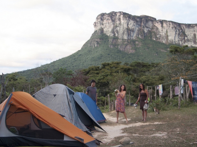Área de camping na Igrejinha