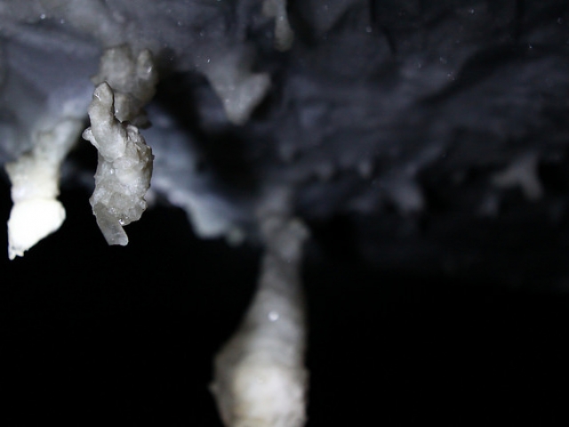 Formação de cristais - Caverna da Torrinha