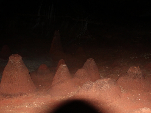 Formações chamadas de Vulcões - Caverna da Torrinha