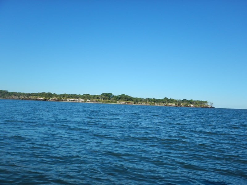 Ponta da Ilha comprida vista do barco